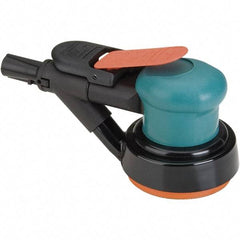 Dynabrade - 12,000 OPM, 14 CFM Air Consumption, Palm Air Orbital Sander - Round Pad, 1/4 NPT Inlet - Caliber Tooling