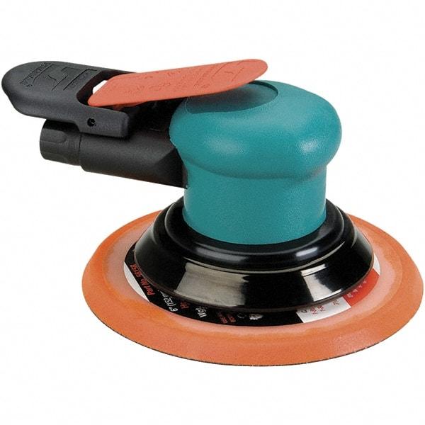 Dynabrade - 12,000 OPM, 14 CFM Air Consumption, Palm Air Orbital Sander - Round Pad, 1/4 NPT Inlet - Caliber Tooling