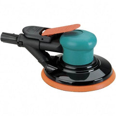 Dynabrade - 12,000 OPM, 14 CFM Air Consumption, Palm Air Orbital Sander - Round Pad, 1/4 NPT Inlet - Caliber Tooling