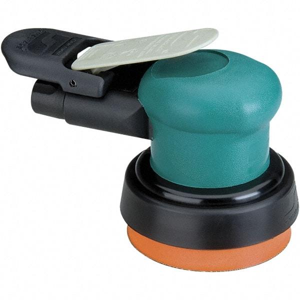 Dynabrade - 12,000 OPM, 14 CFM Air Consumption, Palm Air Orbital Sander - Round Pad, 1/4 NPT Inlet - Caliber Tooling