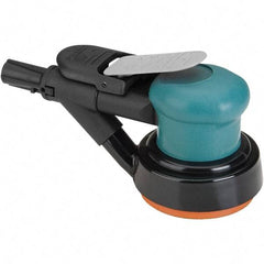 Dynabrade - 12,000 OPM, 14 CFM Air Consumption, Palm Air Orbital Sander - Round Pad, 1/4 NPT Inlet - Caliber Tooling