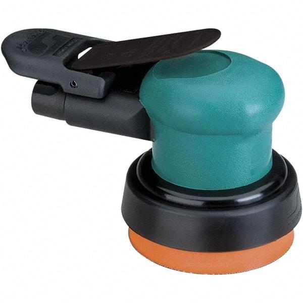 Dynabrade - 12,000 OPM, 14 CFM Air Consumption, Palm Air Orbital Sander - Round Pad, 1/4 NPT Inlet - Caliber Tooling