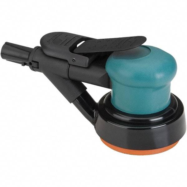 Dynabrade - 12,000 OPM, 14 CFM Air Consumption, Palm Air Orbital Sander - Round Pad, 1/4 NPT Inlet - Caliber Tooling