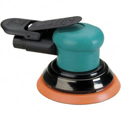 Dynabrade - 12,000 OPM, 14 CFM Air Consumption, Palm Air Orbital Sander - Round Pad, 1/4 NPT Inlet - Caliber Tooling