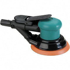 Dynabrade - 12,000 OPM, 14 CFM Air Consumption, Palm Air Orbital Sander - Round Pad, 1/4 NPT Inlet - Caliber Tooling