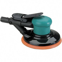 Dynabrade - 12,000 OPM, 14 CFM Air Consumption, Palm Air Orbital Sander - Round Pad, 1/4 NPT Inlet - Caliber Tooling