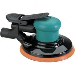 Dynabrade - 12,000 OPM, 14 CFM Air Consumption, Palm Air Orbital Sander - Round Pad, 1/4 NPT Inlet - Caliber Tooling