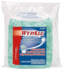 WypAll - Pre-Moistened Hand Cleaning Wipes - Refill, 12-1/4" x 10-1/2" Sheet Size, Green - Caliber Tooling