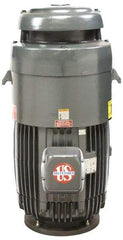 US Motors - 125 hp, TEFC Enclosure, No Thermal Protection, 1,780 RPM, 460 Volt, 60 Hz, Three Phase Standard Efficient Motor - Size 444 Frame, Vertical Mount, 1 Speed, Ball Bearings, 143 Full Load Amps, F Class Insulation, Reversible - Caliber Tooling