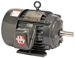 US Motors - 60 hp, TEFC Enclosure, No Thermal Protection, 1,785 RPM, 230/460 Volt, 60 Hz, Three Phase Energy Efficient Motor - Size 364 Frame, Rigid Mount, 1 Speed, Ball Bearings, 141/71 Full Load Amps, F Class Insulation, Reversible - Caliber Tooling