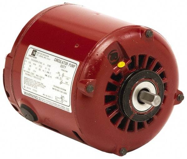 US Motors - 1/6 hp, ODP Enclosure, Auto Thermal Protection, 1,725 RPM, 115 Volt, 60 Hz, Industrial Electric AC/DC Motor - Size 48 Frame, Resilient Mount, 1 Speed, Sleeve Bearings, A Class Insulation, Reversible - Caliber Tooling