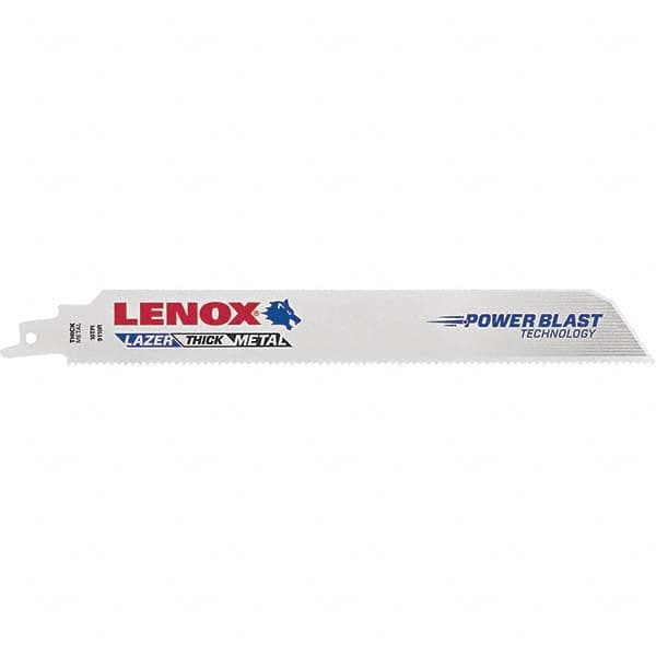 Lenox - Reciprocating Saw Blades Blade Material: Bi-Metal Blade Length (Decimal Inch): 9.00 - Caliber Tooling