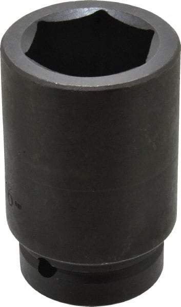 Proto - 1" Drive 1-11/16" Deep Impact Socket - 6 Points, 4" OAL - Caliber Tooling