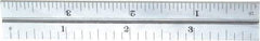 Starrett - 4 Inch Long Blade, 4R Graduation Combination Square Blade - Satin Chrome Finish, Steel, 1/64, 1/32 1/16 and 1/8 Inch Graduation - Caliber Tooling