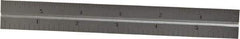 Starrett - 6 Inch Long Blade, 4R Graduation Combination Square Blade - Satin Chrome Finish, Steel, 1/64, 1/32 1/16 and 1/8 Inch Graduation - Caliber Tooling