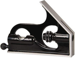 Starrett - 6 Inch Long Blade, Square Head - Smooth Black Enamel, Coated Forged and Hardened Steel - Caliber Tooling