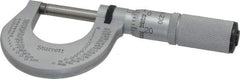 Starrett - 0 to 1" Range, 0.0001" Graduation, Mechanical Outside Micrometer - Friction Thimble, Accurate to 0.00005" - Caliber Tooling