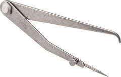 Starrett - 6 Inch Leg, Firm Joint, Steel, Polished, Hermaphrodite Caliper - 8 Inch Max Measurement, 200mm Max Measurement, Round Leg - Caliber Tooling