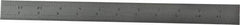 Starrett - 12" Long, 1/64, 1/32, 1/16, 1/8" Graduation, Flexible Steel Rule - 4R Graduation Style, 1" Wide, Silver, Satin Chrome Finish - Caliber Tooling