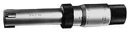 Starrett - 4 to 5", 4" Gage Depth, Mechanical Inside Hole Micrometer - 0.0003" Graduation, 0.00025" Accuracy, Ratchet Stop Thimble - Caliber Tooling