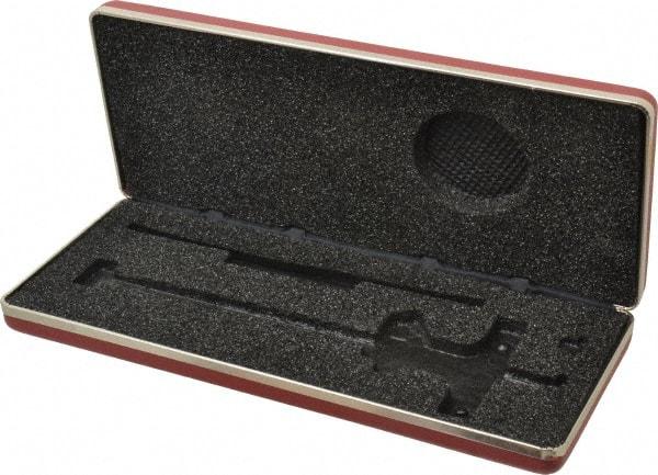 Starrett - 6 Inch Long, Steel Vinyl, Depth Gage Case - Use with Starrett Dial Depth Gage Model Number 450-6 - Caliber Tooling