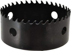 Starrett - 4-1/8" Diam, 1-5/8" Cutting Depth, Hole Saw - Carbide-Tipped Saw, Toothed Edge - Caliber Tooling