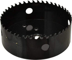 Starrett - 4-3/4" Diam, 1-5/8" Cutting Depth, Hole Saw - Carbide-Tipped Saw, Toothed Edge - Caliber Tooling