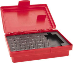 Value Collection - 50 Piece, 0.011 to 0.06 Inch Diameter Plug & Pin Gage Set - Minus 0.0002 Inch Tolerance, Class ZZ - Caliber Tooling