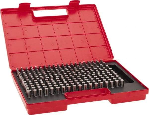 Value Collection - 250 Piece, 0.251-0.5 Inch Diameter Plug and Pin Gage Set - Minus 0.0002 Inch Tolerance, Class ZZ - Caliber Tooling