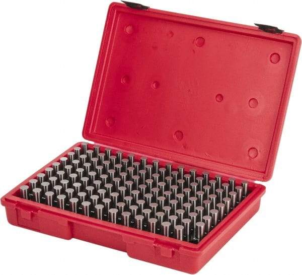 Value Collection - 125 Piece, 0.501-0.625 Inch Diameter Plug and Pin Gage Set - Minus 0.0002 Inch Tolerance, Class ZZ - Caliber Tooling