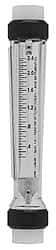 King - 2" FNPT Port Polysulfone Tube, PVDF Union End Flowmeter - 125 Max psi, 60 GPM, Plastic - Caliber Tooling