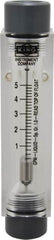 King - 1/2" FNPT Port Block Style, Inline Flowmeter - 100 Max psi, 5 GPM, Acrylic - Caliber Tooling