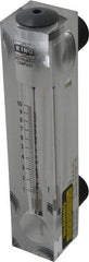 King - 1" M Port Block Style Panel Mount Flowmeter - 100 Max psi, 10 GPM, Acrylic - Caliber Tooling