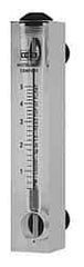 King - 1/2" F Port Block Style, Panel Mount Flowmeter - 125 Max psi, 8.2 SCFM, Acrylic - Caliber Tooling