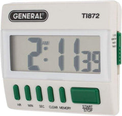 General - Big Digit Count Up and Down Timer - White - Caliber Tooling