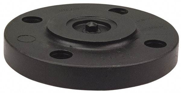 NIBCO - 2" Pipe, 6" OD, Polypropylene Blind Pipe Flange - Schedule 80, Black - Caliber Tooling