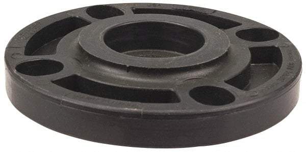 NIBCO - 3" Pipe, 7-1/2" OD, Polypropylene Blind Pipe Flange - Schedule 80, Black - Caliber Tooling