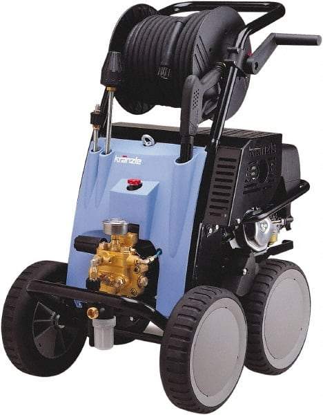 Kranzle - Gas, 13 hp, 3,500 psi, 4.2 GPM, Cold Water Pressure Washer - Heavy Duty Axial Cam, 65' x 3/8" Hose - Caliber Tooling