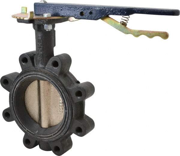 NIBCO - 4" Pipe, Lug Butterfly Valve - Lever Handle, Ductile Iron Body, Buna-N Seat, 250 WOG, Ductile Iron Disc, Stainless Steel Stem - Caliber Tooling