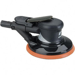 Dynabrade - 12,000 OPM, 18 CFM Air Consumption, Palm Air Orbital Sander - Round Pad, 1/4 NPT Inlet - Caliber Tooling