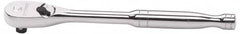 GearWrench - 3/8" Drive Pear Head Ratchet - Chrome Finish, 8.39" OAL, 60 Gear Teeth, Full Polished Handle, Flat Sealed Head - Caliber Tooling