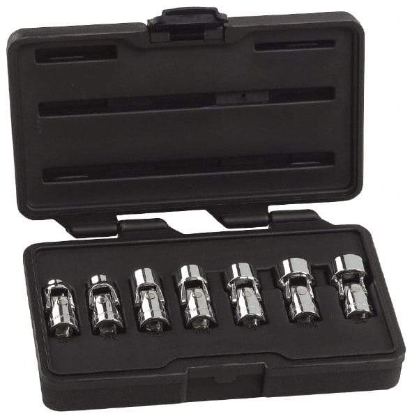 GearWrench - 7 Piece 3/8" Drive Standard Socket Set - 6 Points, 3/8 to 3/4", Inch Measurement Standard - Caliber Tooling