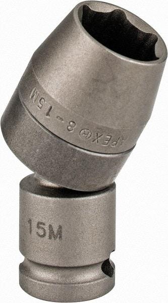 Apex - 3/8" Drive, Standard Hand Socket - 6 Points, 2-13/64" OAL, Steel - Caliber Tooling