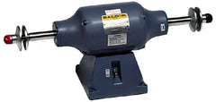 Baldor - 8" Wheel Diam x 1-1/4" Wheel Width, 3/4 hp Buffer - 3/4" Arbor Hole Diam, 1 Phase, 1,800 Max RPM, 115/230 Volts - Caliber Tooling