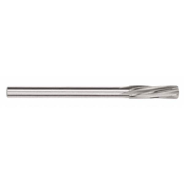 Chucking Reamer: 0.3224″ Dia, 4-5/8″ OAL, 1-19/64″ Flute Length, Straight Shank, Solid Carbide 6 Flute, RH