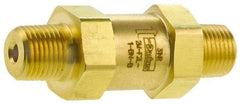 Parker - 3,000 Max psi, 1/2" Pipe, MNPT x MNPT End Connections, Brass Instrumentation Filter - Micro Rating 1, Viton Seal - Caliber Tooling