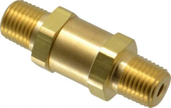 Parker - 3,000 Max psi, 1/4" Pipe, MNPT x MNPT End Connections, Brass Instrumentation Filter - Micro Rating 1, Viton Seal - Caliber Tooling