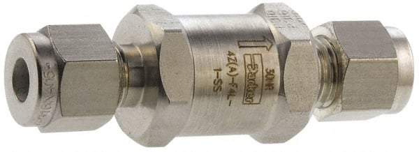 Parker - 6,000 Max psi, 1/8" Pipe, Stainless Steel Instrumentation Filter - Micro Rating 1, 316 Grade, Viton Seal - Caliber Tooling