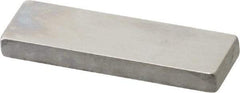 Mitutoyo - 0.126" Rectangular Steel Gage Block - Accuracy Grade 0, Includes Certificate of Inspection - Caliber Tooling