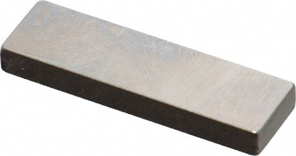 Mitutoyo - 0.133" Rectangular Steel Gage Block - Accuracy Grade 0, Includes Certificate of Inspection - Caliber Tooling